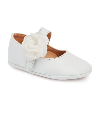 Βαπτιστικά παπούτσια κορίτσι Gorgino αγκαλιάς Μ249-2 λευκό