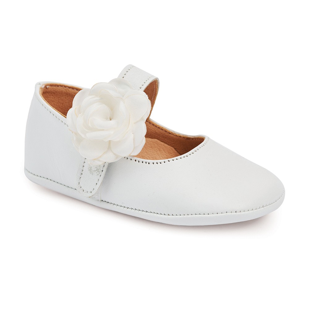 Βαπτιστικά παπούτσια κορίτσι Gorgino αγκαλιάς Μ249-2 λευκό