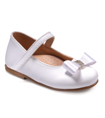 Βαπτιστικά παπούτσια κορίτσι Gorgino 2324-1 λευκό