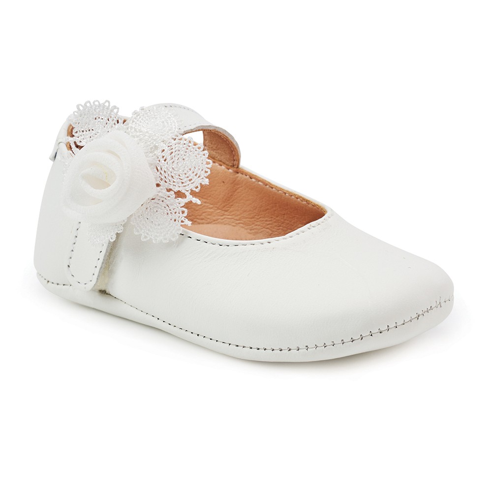 Βαπτιστικά παπούτσια κορίτσι Gorgino αγκαλιάς Μ265-3 λευκό