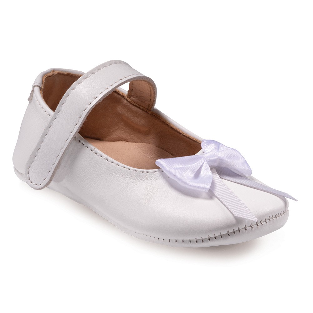 Βαπτιστικά παπούτσια κορίτσι Gorgino αγκαλιάς Μ267-1 λευκό