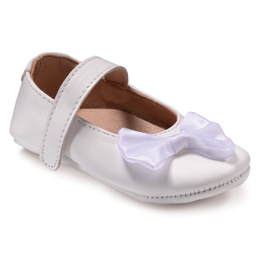 Βαπτιστικά παπούτσια κορίτσι Gorgino αγκαλιάς Μ268-2 λευκό