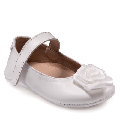 Βαπτιστικά παπούτσια κορίτσι Gorgino αγκαλιάς Μ270-2 λευκό